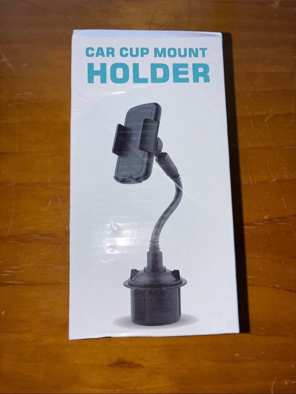 Car Cup Mount Phone Holder - Black Flexible Gooseneck